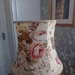 Large floral floor lampshade
