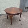 Round Wooden Side Table Image 2