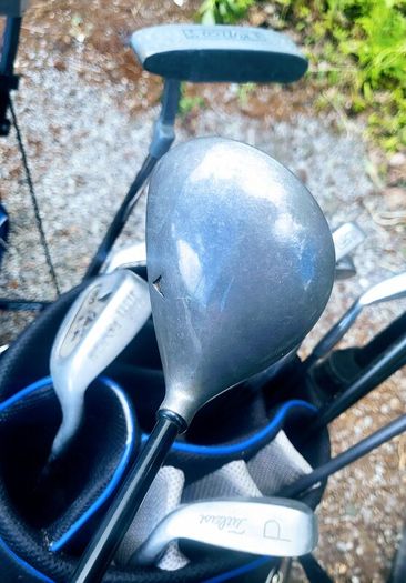 Set of golf clubs