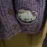 Next girls purple cardigan aged 3-4 Image 4