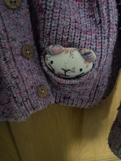 Next girls purple cardigan aged 3-4