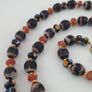 Vintage Venetian Style Mix Eyes & Trade Glass Beads Necklace Image 9
