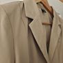 Solid khaki Color Short Business Casual Blazer Image 6