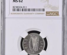 Ireland 1940 | Irish 6p | 6 Pence | Wolfhound | KM.13 | MS 62