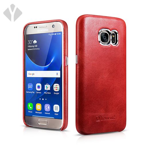 S7 Vintage Leather Back Cover