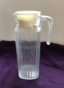 Glass Jug With Lid & Handle