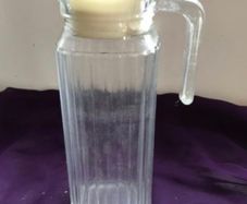Glass Jug With Lid & Handle
