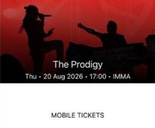 2 x Tickets to The Prodigy & Carl Cox
