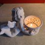 Small angel figurines candle holder Image 2