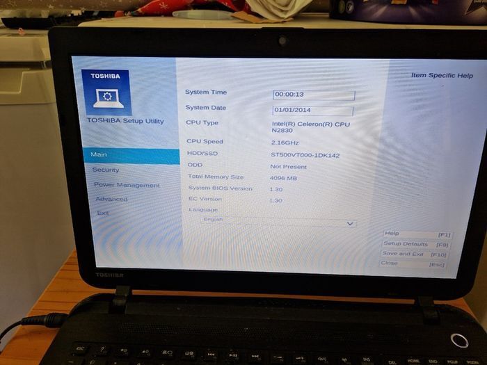 Toshiba Satellite C50-b-14d, 4gb Ram, 500gb Hdd Vpu N2830 2.16ghz