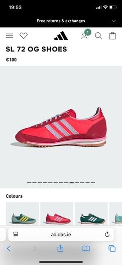 ADIDAS originals neon SL 72 OG W