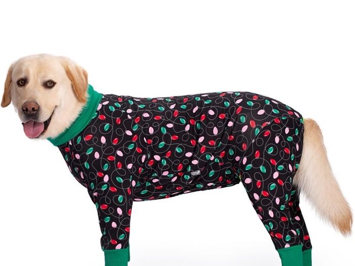 Large Dog Clothes, Elastic Pet Onesie Clothes Protect Joints Anti-hair Anti Licking, Wound Protection Pet Pajamas PJS Dog Jumpsuit For Medium Large Dogs (6-7XL, Black)