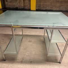 Glass desk