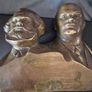 Vintage soviet russian bust of Vladimir lenin / Karl marx Image 6
