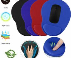 Office Mousepad with Gel Wrist Support Ergonomic Mousepad Gaming Desktop Mouse Pad Wrist Rest