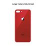iPhone 8 Plus Replacement Back Glass Door Cover with Adhesive Red Image 3