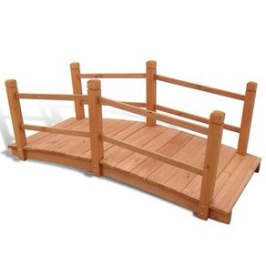 NEW SALE | High Quality Solid Wood Garden Bridge 140 x 60 x 56 cm
