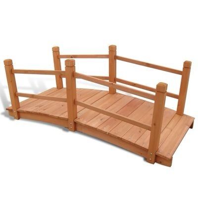 NEW SALE | High Quality Solid Wood Garden Bridge 140 x 60 x 56 cm