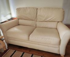 Two Sofas Eco Leather Sofa Couch 80e Each