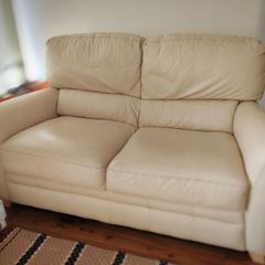 Two Sofas Eco Leather Sofa Couch 80e Each