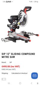 SIP 12" sliding compound mitre saw