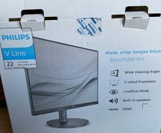 Philips V Line 22 Full HD Monitor, HDMI, Built-in Speakers