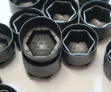 Genuine Audi Wheel Bolt Nut Covers Grey Metallic Painted 4M0 601 173 D X 20 New