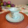 Vintage Noritake Japan Cup & Saucer  Birds & Floral Pattern, 1960s 80s Image 2