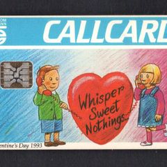 1993 Ireland 10 unit St Valentine's Day 1993 (Schlumberger SC4 & SC5) Call Card Used. Telecom Eireann card number 1042.