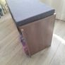 Storage bench with grey padded seat - excellent condition Image 4