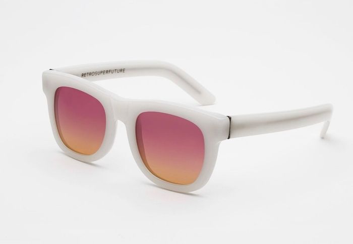 Retrosuperfuture Gradient Pink Lenses Sunglasses Model Ciccio Avorio