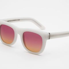 Retrosuperfuture Gradient Pink Lenses Sunglasses Model Ciccio Avorio