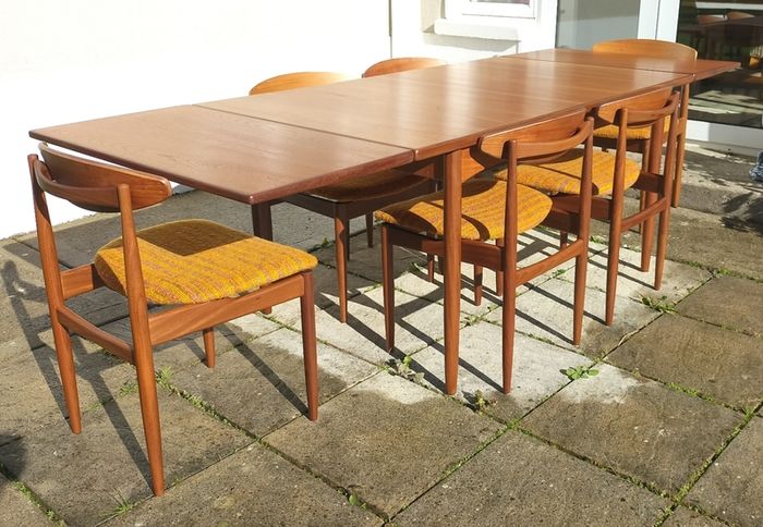 Mid Century Vintage G Plan Kofod Larsen Danish Range Dining Set