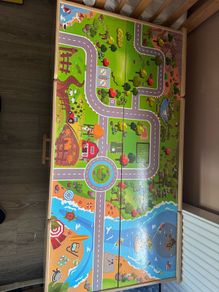 Wooden train table