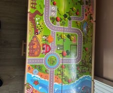 Wooden train table
