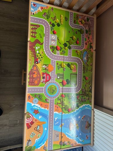 Wooden train table