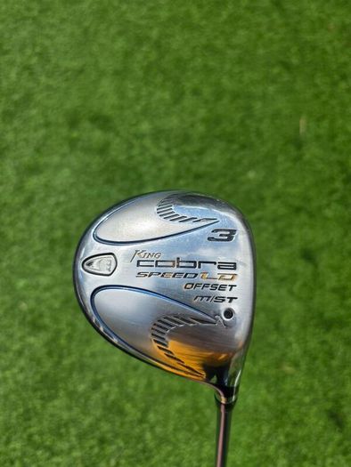 King Cobra ladies golf clubs. Right Hand 3 wood, 7 wood, pitching wedge, 9 iron and 8 iron.
