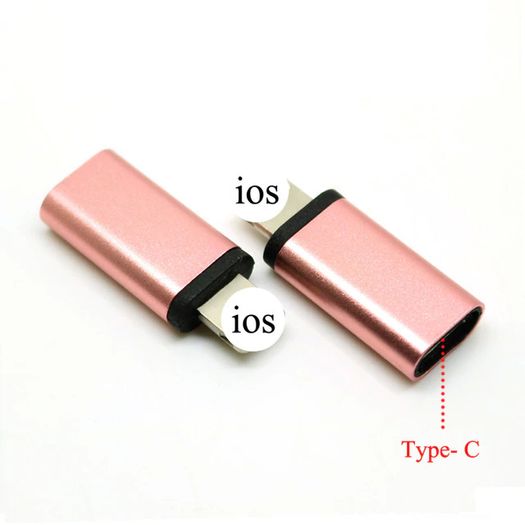 2 X Aluminum Alloy USB-C (Female) to Apple Lightning 8 Pin (Male) Fast Charging/Data Sync Convertor/Adapter (Brand New/Warranty)