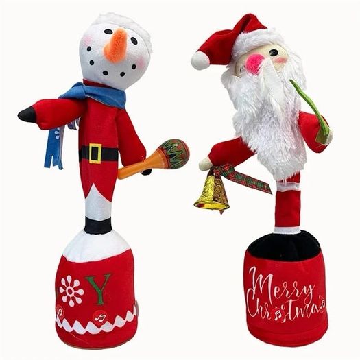 Toys Dancing Talking Toy, Wriggle & Singing Recording Repeat, Education Toys for Babies Children Playing, Home Decor Dancing Snowman Multicolor Rechargeable