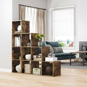 New Display 10 Cube Staircase Bookcase Storage Unit   - FREE P&P