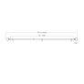 Chrome Extendable Ball  curtain pole set Set, (L)1200mm-2100mm (Dia)19mm Image 4