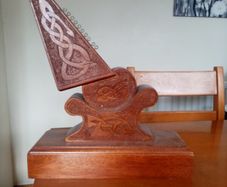 Celtic Harp on base