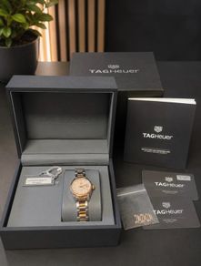TAG Heuer Carrera Automatic 18K Rose Gold Diamonds  Full Set