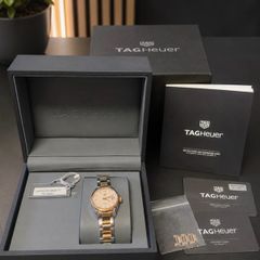 TAG Heuer Carrera Automatic 18K Rose Gold Diamonds  Full Set