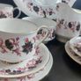 Fabulous Vintage China Tea for Four Teaset, by the Quality Maker Paragon Fine Bone China in the Stylish "Michelle" Pattern Image 3