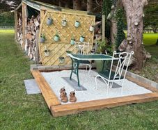 Cast iron garden table and chairs