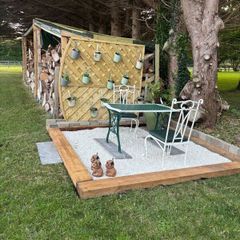 Cast iron garden table and chairs