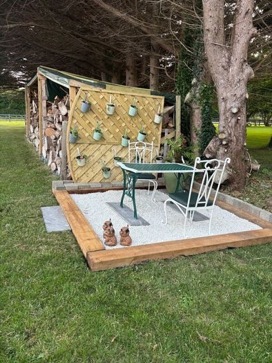 Cast iron garden table and chairs