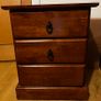 3x Wooden Bedside Lockers Image 5