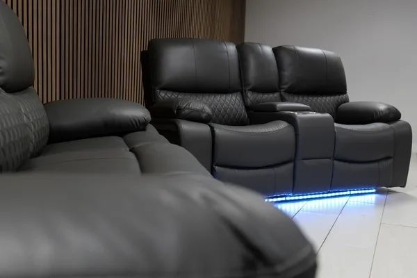 Rita plus electric Recliner Sofa Dark grey